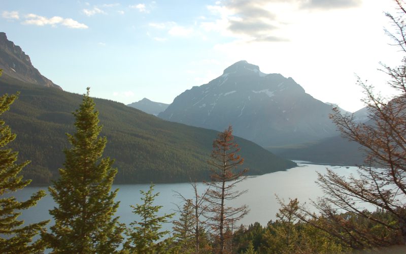 Lake and mountains